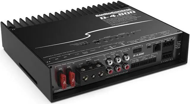Alt view image 14 of 20 - AudioControl D-4.800 High-Power 4 Channel DSP Matrix Amplifier with Accubass