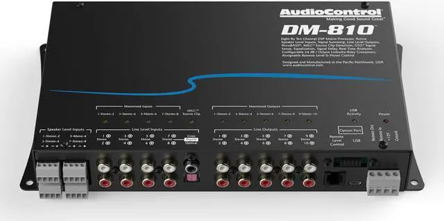 Alt view image 8 of 19 - AudioControl DM-810 8 By 10 Channel Matrix Digital Signal Processor