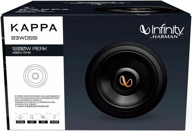 Alt view image 3 of 5 - Infinity Kappa 83WDSSI 8" High-Performance Car Audio Subwoofer - Each