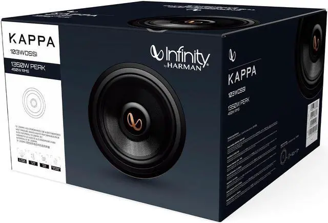 Alt view image 4 of 5 - Infinity Kappa 103WDSSI 10" (250mm) High-Performance Car Audio Subwoofer - Each