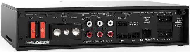 Alt view image 11 of 20 - AudioControl LC-4.800 High-Power Multi-Channel Amplifier with Accubass