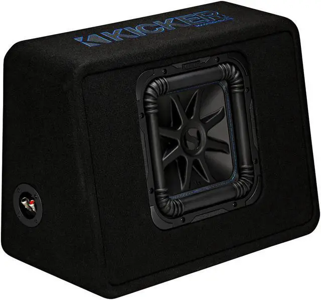 Alt view image 12 of 16 - Kicker TL7S102 L7S 10" Subwoofer in Thin-Profile Enclosure 2-Ohm