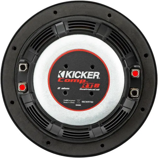 Alt view image 9 of 11 - KICKER CompRT 8"(20cm) Subwoofer, DVC, 2-ohm, RoHS Compliant