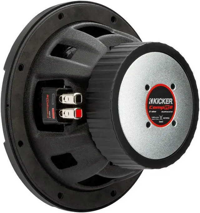 Alt view image 9 of 17 - KICKER CompR 8"(20cm) Subwoofer, DVC, 2-ohm, RoHS Compliant