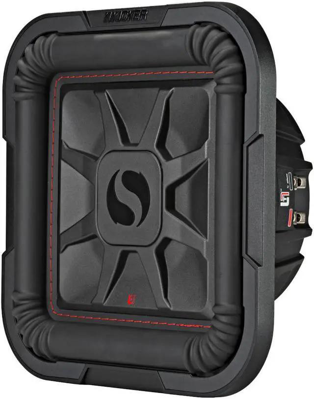 Alt view image 8 of 10 - kicker 46l7t102 car audio l7t shallow mount 10" sub square l7 subwoofer l7t102