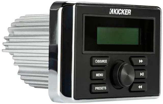 Alt view image 2 of 20 - Kicker 46KMC3 Marine-Grade Stereo Receiver with Built-In Amplifier