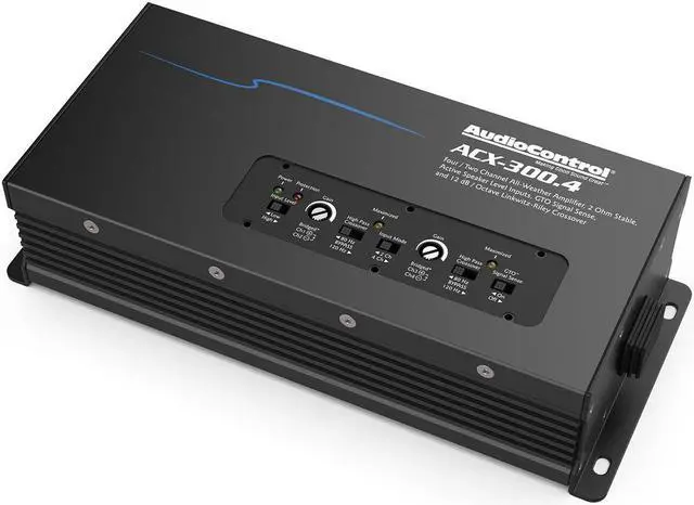 Alt view image 15 of 20 - AudioControl ACX-300.4 Powersports/Marine 4-Channel Amplifier, 50 Watts RMS x 4