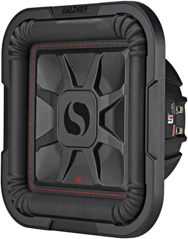 Alt view image 2 of 11 - Kicker 46L7T82 8" Solo-Baric L7T Shallow-Mount Dual 2-Ohm Voice Coil Subwoofer