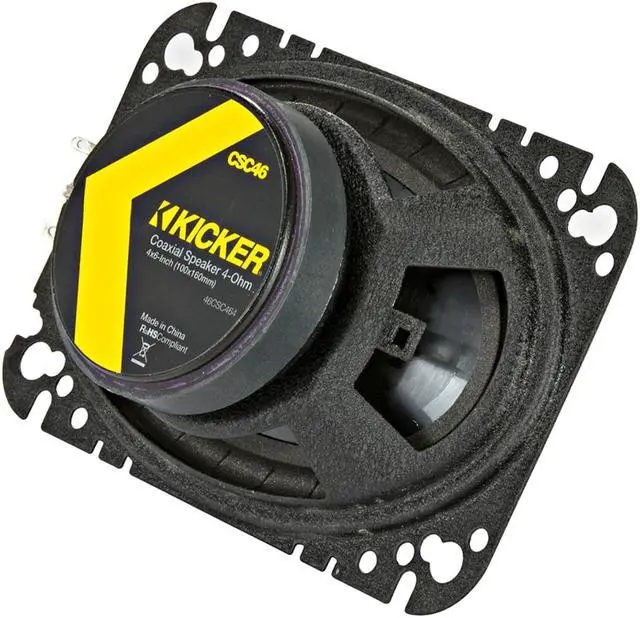 Alt view image 11 of 19 - Kicker CSC46 CS 4 x 6 Inch 150 Watt 4 Ohm 2-Way Car Audio Speaker System, Pair