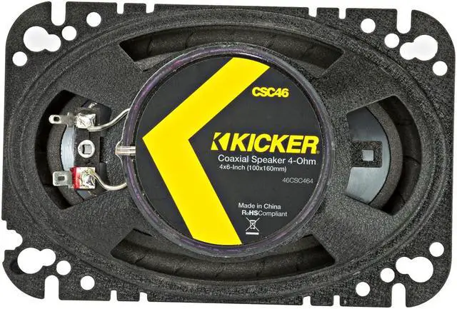Alt view image 12 of 19 - Kicker CSC46 CS 4 x 6 Inch 150 Watt 4 Ohm 2-Way Car Audio Speaker System, Pair