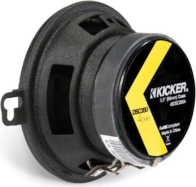 Alt view image 8 of 17 - Kicker 3.5" 80 Watt 2-Way Car Audio Speakers DSC35 DS35 Coax, Set of 2