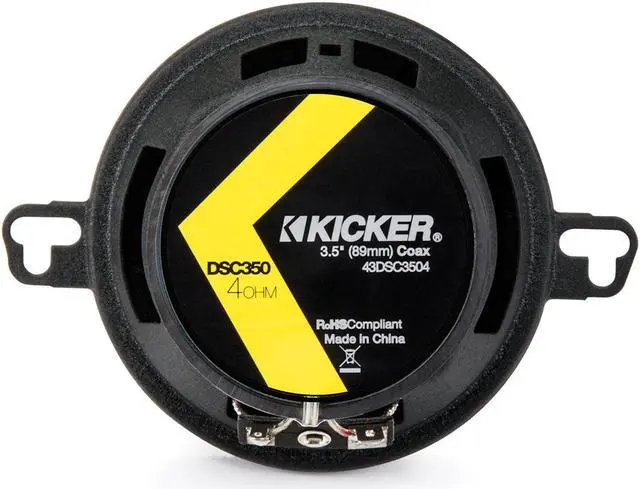 Alt view image 6 of 17 - Kicker 3.5" 80 Watt 2-Way Car Audio Speakers DSC35 DS35 Coax, Set of 2