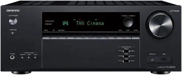 Alt view image 2 of 8 - Onkyo TX-NR6100 7.2CH THX Certified Network A/V Receiver (2021)