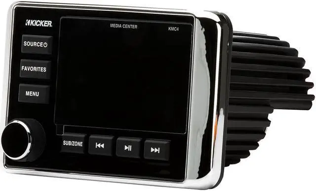 Alt view image 4 of 13 - Kicker 46KMC4 Marine Dual-Zone Stereo Receiver with Bluetooth