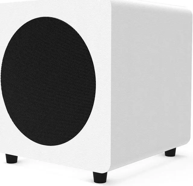 Alt view image 6 of 19 - Kanto SUB8 8-inch Sealed Powered Subwoofer, Matte Black White