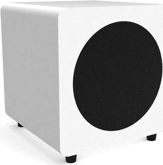 Alt view image 10 of 19 - Kanto SUB8 8-inch Sealed Powered Subwoofer, Matte Black White