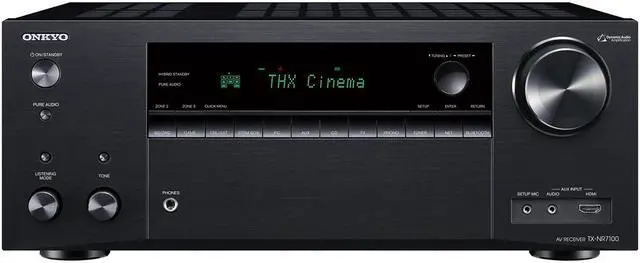 Alt view image 9 of 13 - Onkyo TX-NR7100 9.2CH THX Certified Network A/V Receiver (2021)