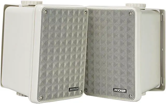 Alt view image 8 of 20 - Kicker 46KB6G KB6 Outdoor/Indoor Speakers - Gray