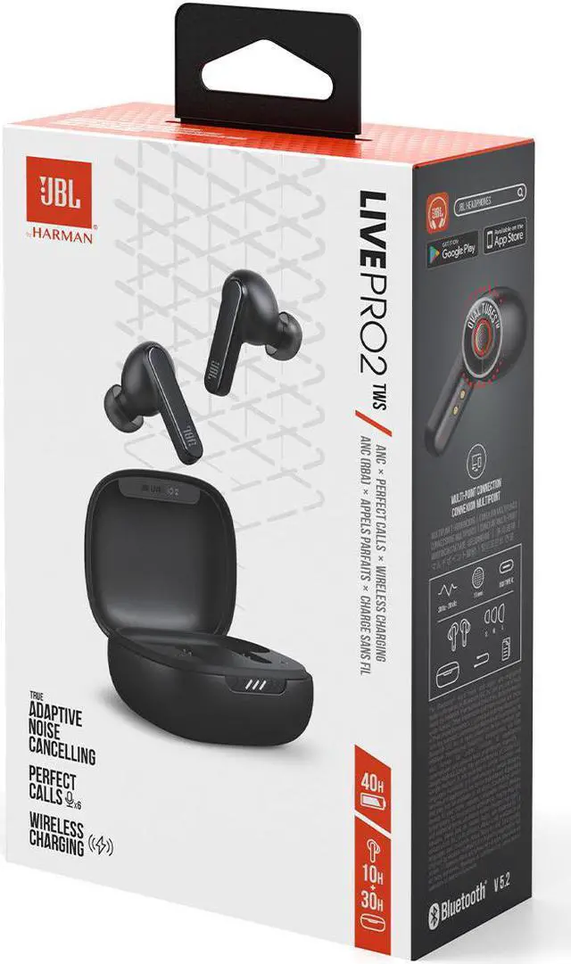 Alt view image 8 of 15 - JBL Live Pro 2 - Black