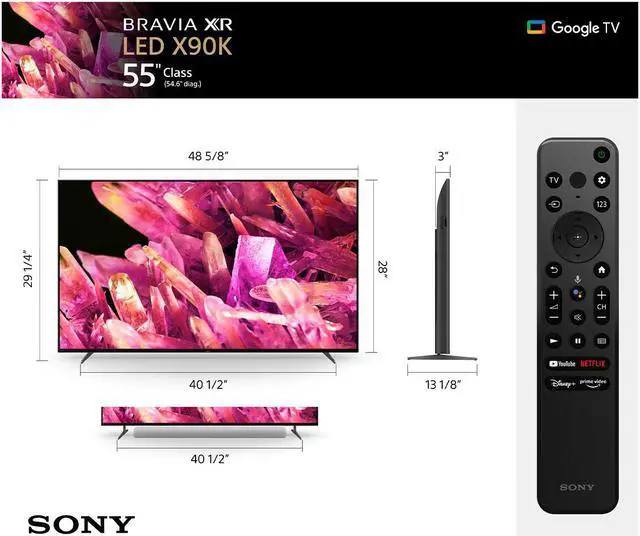 Alt view image 13 of 20 - Sony XR65X90K 65" 4K Smart BRAVIA XR HDR Full Array LED TV (2022)