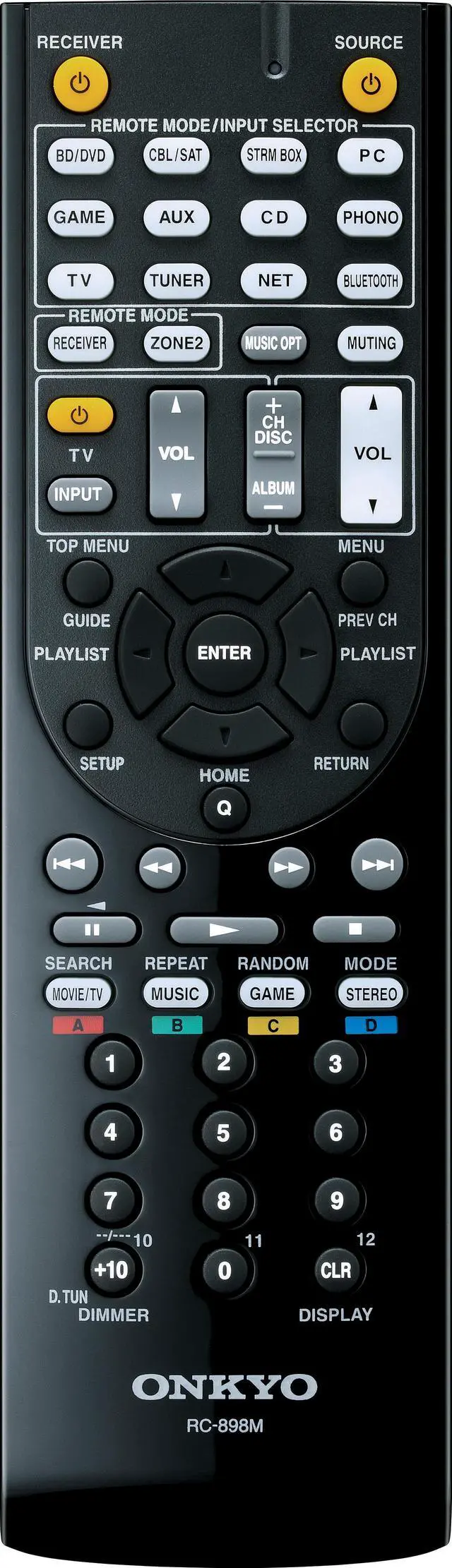 Alt view image 12 of 12 - Onkyo TX-NR545 7.2 Network Ch A/V Receiver with Wi-Fi & Bluetooth
