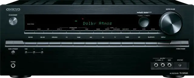 Alt view image 10 of 12 - Onkyo TX-NR545 7.2 Network Ch A/V Receiver with Wi-Fi & Bluetooth