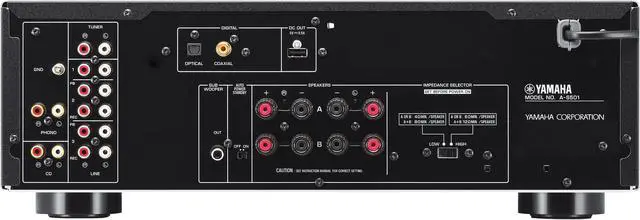 Alt view image 3 of 10 - Yamaha A-S501 Integrated Amplifier (Black)