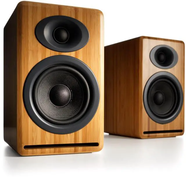 Main image of Audioengine P4 Premium Passive Bookshelf Speakers - Pair (Bamboo)