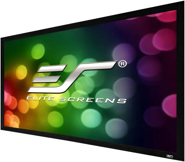 Alt view image 15 of 19 - Elite Screens SableFrame ER100WH2 Fixed Frame Projection Screen - 100" - 16:9 - Wall Mount