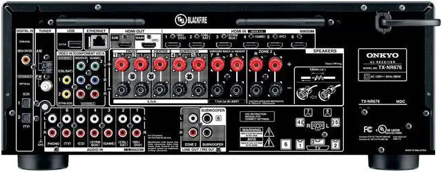 Alt view image 3 of 12 - Onkyo TX-NR676 7.2-Ch Network A/V Receiver