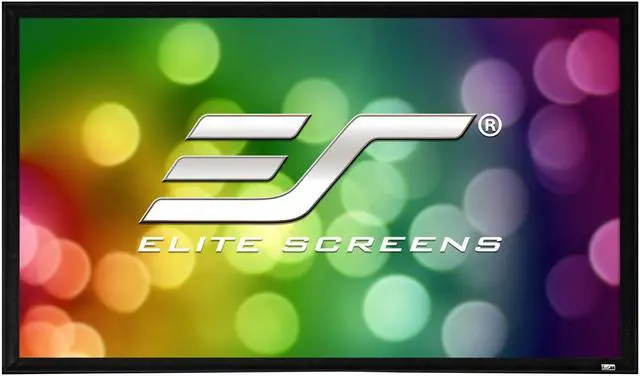Alt view image 12 of 19 - Elite Screens SableFrame ER100WH2 Fixed Frame Projection Screen - 100" - 16:9 - Wall Mount