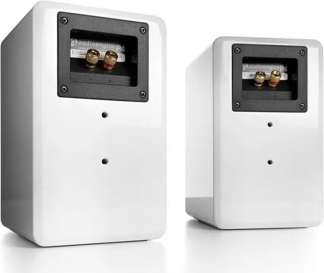 Alt view image 4 of 8 - Audioengine P4 Premium Passive Bookshelf Speaker - Pair (White)