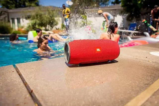 Alt view image 8 of 15 - JBL Xtreme Portable Wireless Bluetooth Speaker (Red)