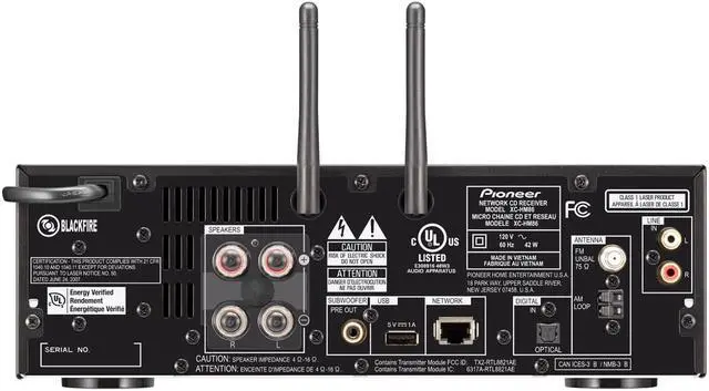 Pioneer XC-HM86 2-Channel Network Amplifier with Bluetooth and Wi