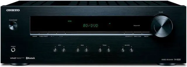 Alt view image 9 of 18 - Onkyo TX-8220 Analog Home Audio/Video Stereo Receiver (Black)