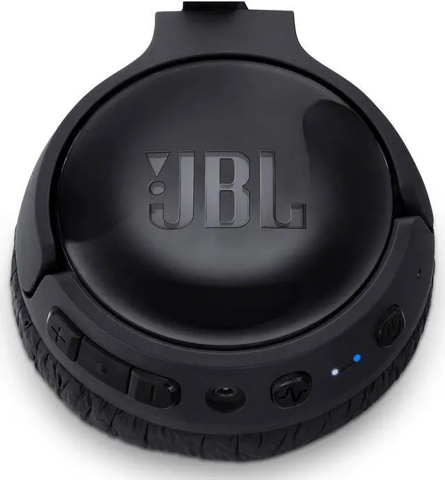 Alt view image 7 of 16 - JBL T600BTNC Wireless On-Ear Active Noise-Cancelling Headphones with Built-In Remote and Microphone (Black)