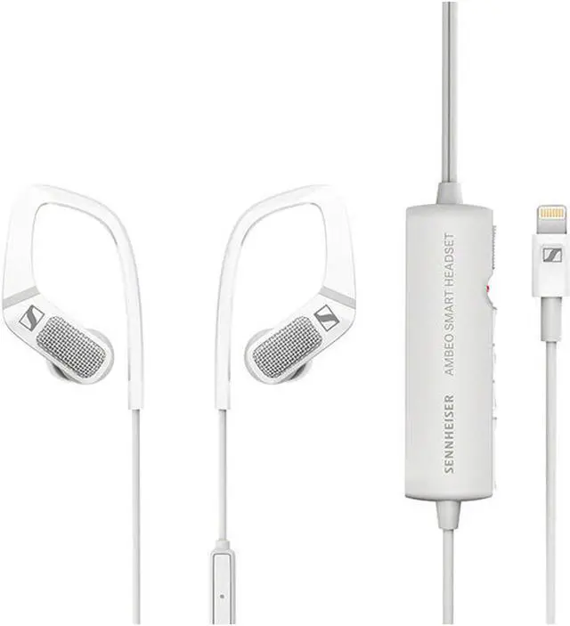Alt view image 2 of 19 - Sennheiser AMBEO Smart In-Ear Headset with 3D Audio Recording (White)