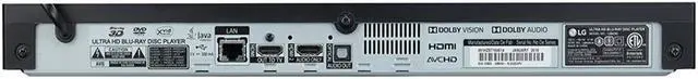 Alt view image 2 of 20 - LG UBK90 4K Ultra HD HDR Dolby Vision Blu-ray Player (2018)