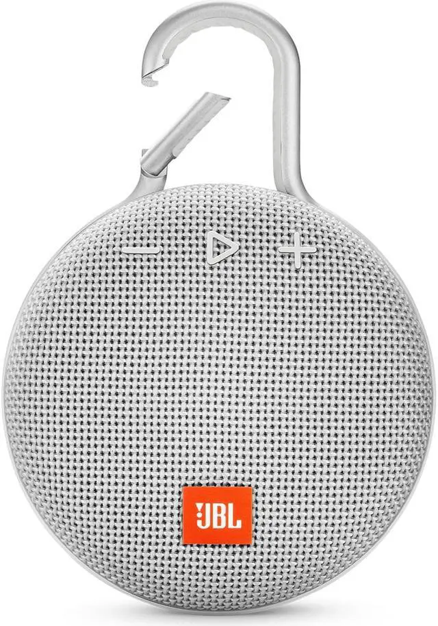Alt view image 7 of 20 - JBL Clip 3 Portable Bluetooth Waterproof Speaker (White)