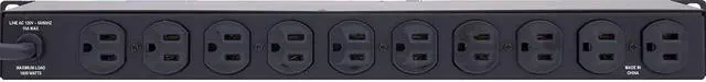 Main image of Furman Sound D10-PFP 10-Outlets Power Strip