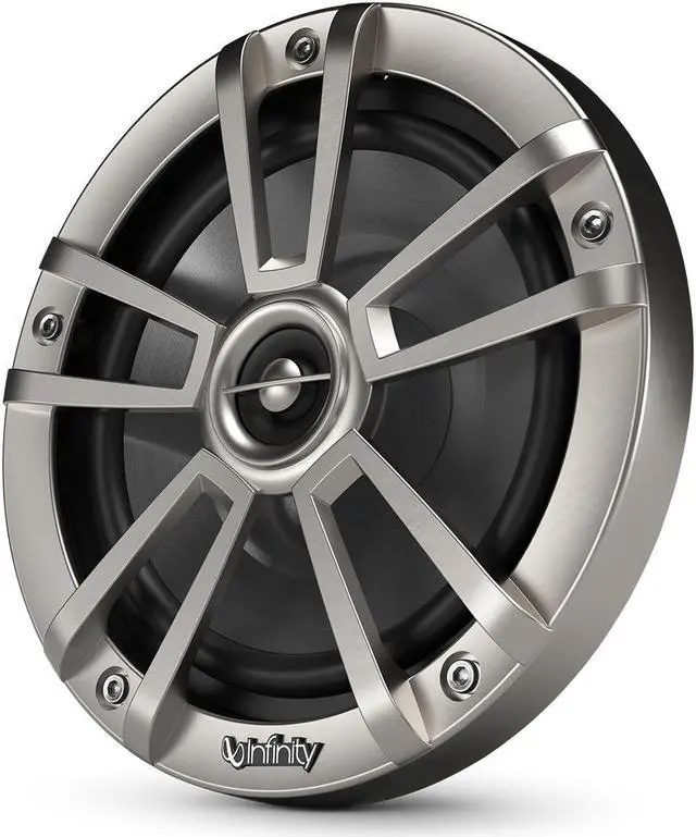 Main image of Infinity INF622MLT 6.5" Round 225 Watt RGB LED Illuminated Marine Speakers - Titanium (Pair)
