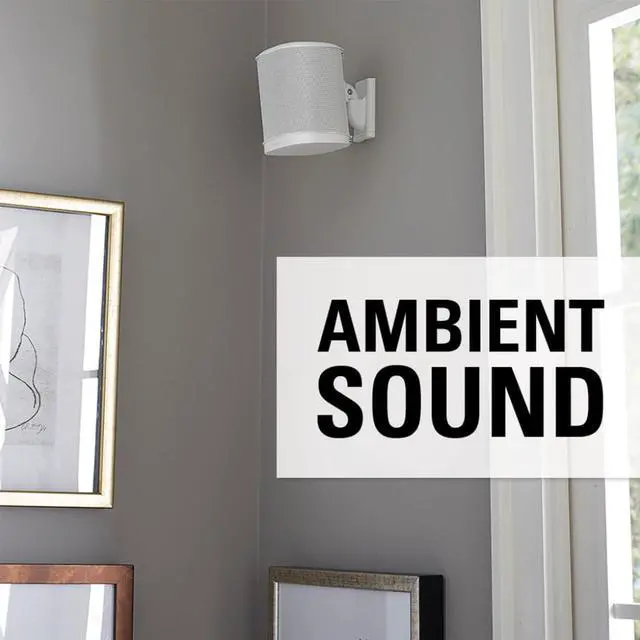 Alt view image 12 of 13 - Sanus Wireless Speaker Swivel and Tilt Wall Mounts for Sonos ONE, PLAY:1, and PLAY:3 - Pair (White)