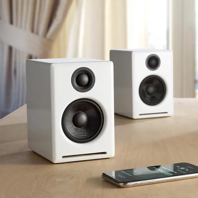 Alt view image 7 of 12 - Audioengine A2+ Premium Powered Wireless Desktop Speakers - Pair (White)