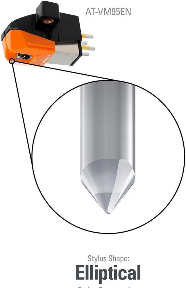 Alt view image 3 of 20 - AudioTechnica AT-VM95EN Dual Moving Magnet Cartridge