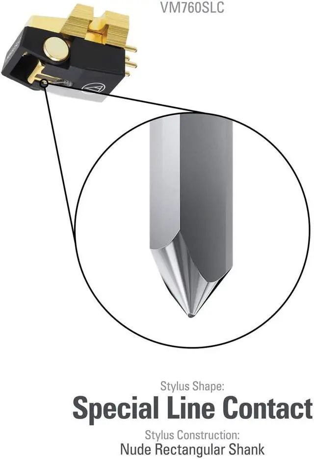 Alt view image 2 of 9 - Audio-Technica VM760SLC Dual Moving Magnet Cartridge