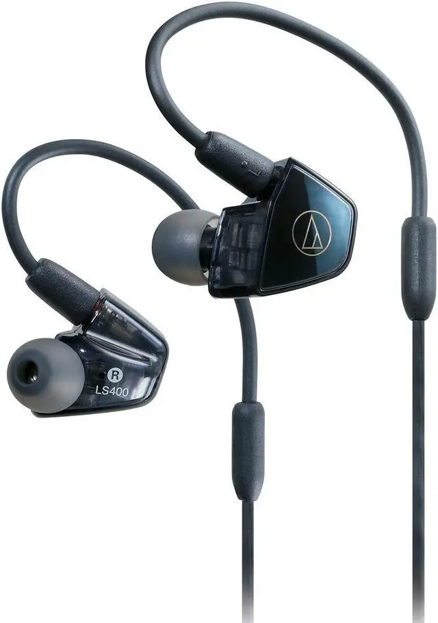 Alt view image 6 of 16 - Audio-Technica ATH-LS400iS In-Ear Headphones with In-Line Mic and Control