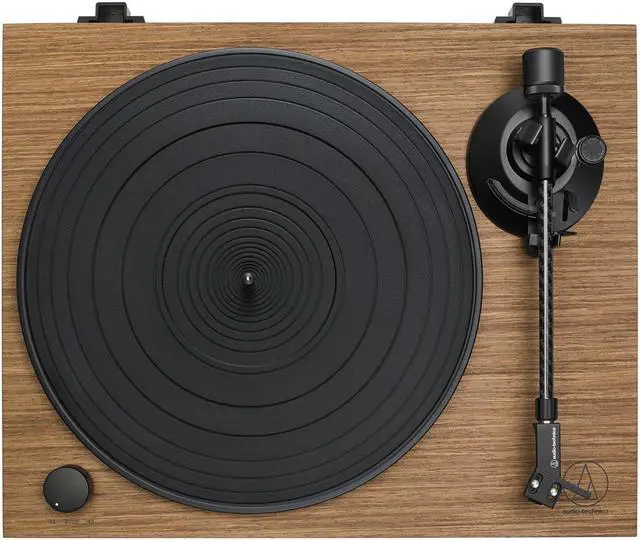 Alt view image 3 of 20 - AudioTechnica AT-LPW40WN Fully Manual Belt-Drive Turntable (Walnut)
