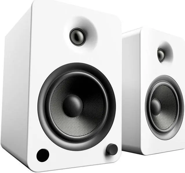 Main image of Kanto YU6 Powered Bookshelf Speakers with Built-In Bluetooth - Pair (Matte White)