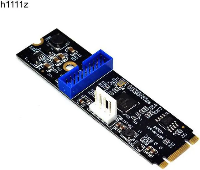 Main image of M.2 NGFF NVME to USB 3.0 19pin Header Convert Card NGFF to 2 Port USB3.0 Expansion Card Transfer Adapter IDE 4PIN Power Supply