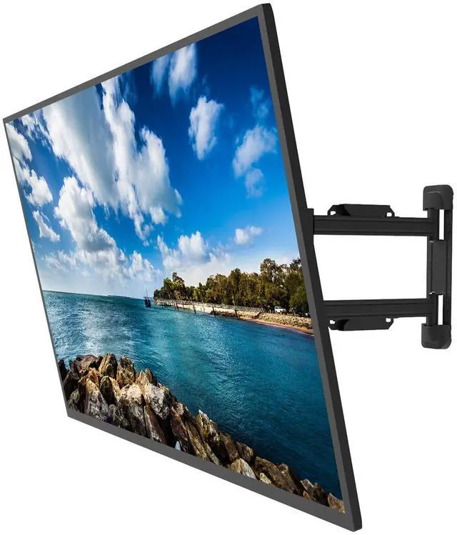 Alt view image 6 of 20 - Kanto PS400 Articulating Full Motion TV Mount for 30" - 80" TV (Black)